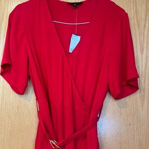 Red Dress 10 Banana Republic NWT